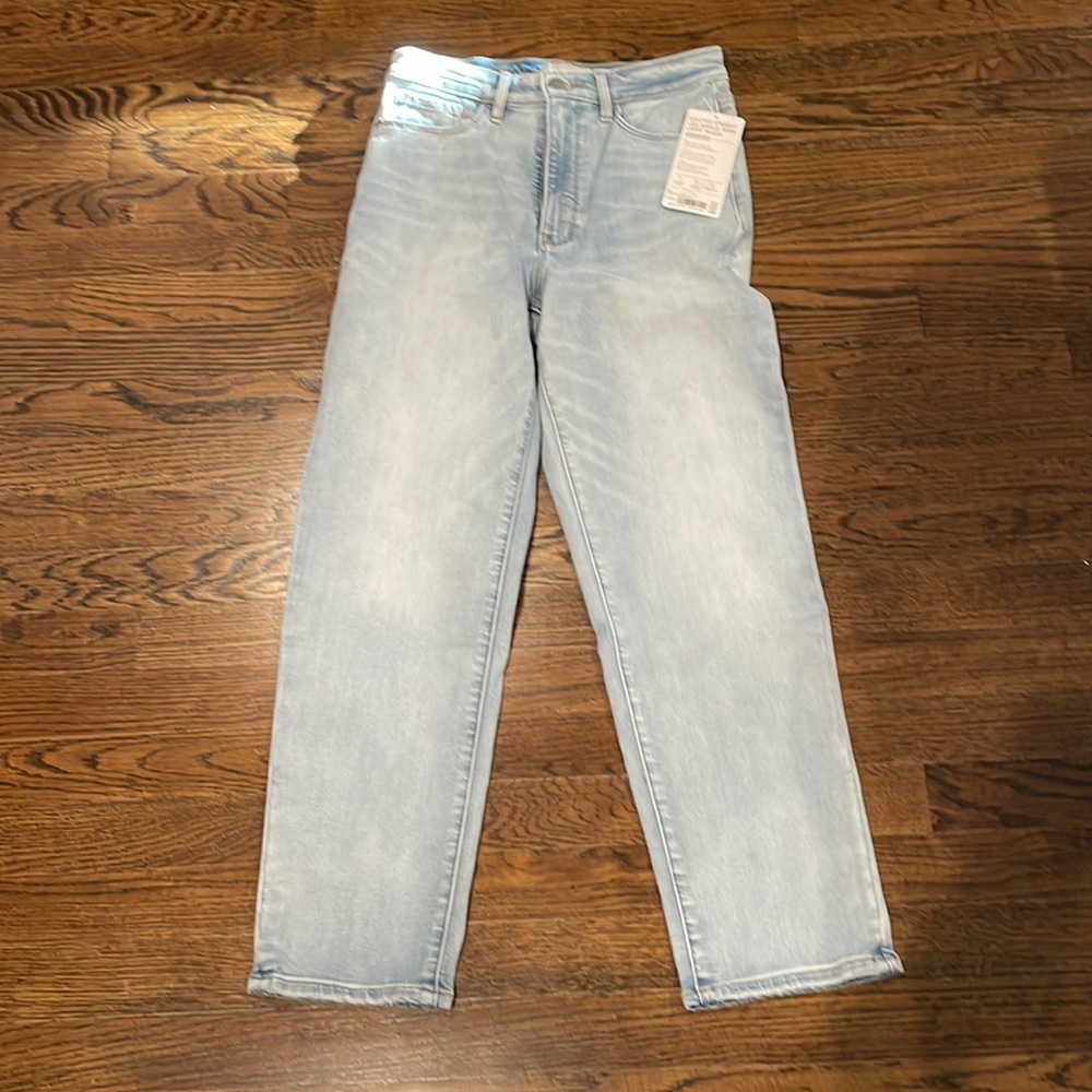 Athleta Sculptek Straight Leg Ankle Jean Light Wash
